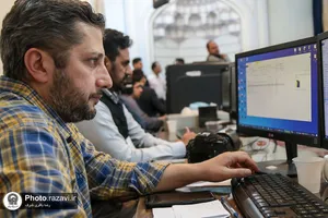 پوشش رسانه ای مراسم تحویل سال در حرم مطهر رضوی