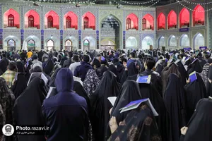 مراسم احیا شب بیست و یکم ماه مبارک رمضان در حرم مطهر رضوی-1