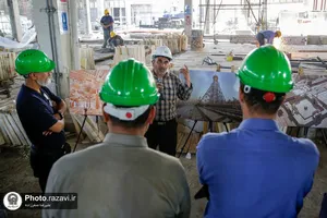 بازدید کارکنان صدا و سیما از فعالیت&zwnj;های عمرانی حرم مطهر رضوی