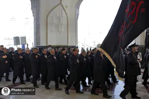 عزاداری روز شهادت امام سجاد در حرم مطهر رضوی