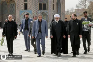 حضور تولیت آستان قدس رضوی در گلزار شهدای خواجه&zwnj;ربیع