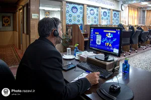 پاسخگویی تلفنی سرپرست مدیریت انتظامات و تشریفات حرم مطهر رضوی به مخاطبان سامانه ۱۳۸ 