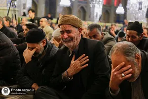 عزاداری روز شهادت حضرت امام کاظم(علیه&zwnj;السلام) در رواق امام خمینی حرم مطهر رضوی
