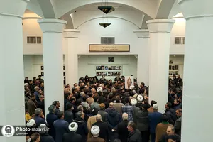تشییع پیکر حجت الاسلام غلامرضا اسدی در حرم مطهر رضوی