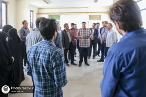 بازدید کارکنان و خدام حرم مطهر از شرکت فرآورده&zwnj;های لبنی رضوی