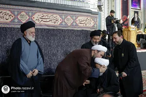 مراسم بزرگداشت چهلمین روز تدفین رهبر شهید انقلاب اسلامی در حرم مطهر رضوی