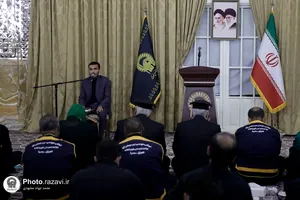 دیدار جمعی از موکبداران دهه آخر صفر با تولیت آستان قدس رضوی