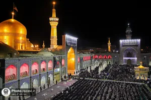 مراسم شام غریبان امام رضا علیه&zwnj;السلام در حرم مطهر رضوی -2