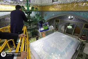 اصلاح نورپردازی روضه منور رضوی