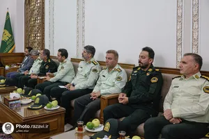 دیدار فرماندهان انتظامی استان خراسان رضوی با تولیت آستان قدس رضوی