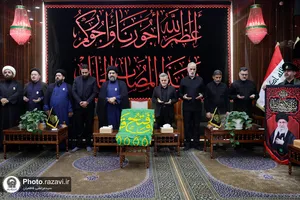 تشرف کاروان سفیران امام رئوف علیه&zwnj;السلام به حرم امیرالمؤمنین علیه&zwnj;السلام

