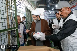 بازدید معاون بین الملل آستان قدس رضوی از موکب اهالی بصره