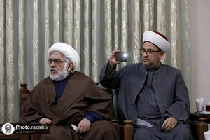 دیدار هیأت تجمع علمای مسلمین لبنان با تولیت آستان قدس رضوی