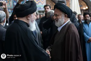 مراسم ترحیم مرحوم سید جواد حجازی در حرم مطهر رضوی