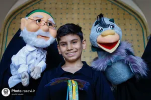 ایستگاه کبوترانه عید غدیر در حرم مطهر رضوی