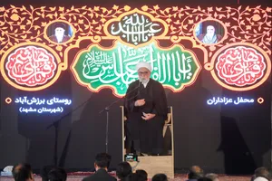 حضور تولیت آستان قدس رضوی در روستای برزش آباد مشهد