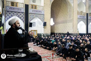 عزاداری روز شهادت امام صادق علیه&zwnj;السلام در حرم مطهر رضوی