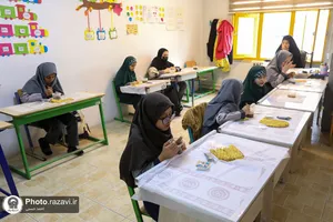 حضور تولیت آستان قدس رضوی در جمع دانش آموزان نابینای مشهدی