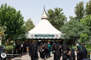 عزاداری تاسوعای حسینی در حرم مطهر رضوی-1