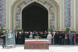 پیکر حاج حسن رنگرز جدی در آغوش امام رئوف آرام گرفت