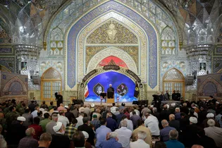 مراسم سالگرد ارتحال امام خمینی (ره) در حرم مطهر رضوی