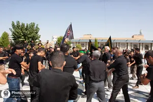 عزاداری شهادت امام رضا علیه السلام در حرم مطهر رضوی