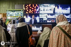 تشرف بانوان مهمان جشنواره &laquo;رسانه خورشید&raquo; به حرم مطهر رضوی
