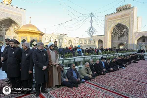 آیین خطبه هشتمین سالگرد ارتحال آیت الله واعظ طبسی در حرم مطهر رضوی