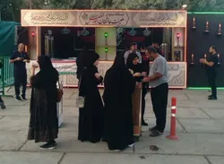 پذیرایی روزانه از ۵۰۰ زائر اربعین در موکب خدمت رضوی اسدآباد