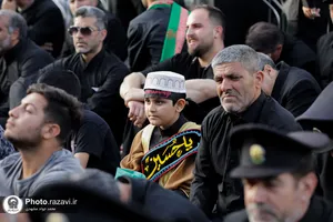 آیین اذن عزای ماه محرم در حرم مطهر رضوی-2