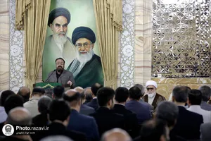 دیدار ستایشگران، شاعران آیینی و مسئولان هیئات مذهبی مشهد با تولیت آستان قدس رضوی