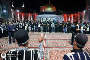 عزاداری هیئات مذهبی چهارمحال و بختیاری در حسینیه حرم