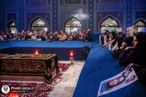 حضور خانواده شهدا و جانبازان لامرد فارس در جوار مزار رهبر شهید انقلاب