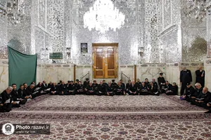 آئین غبارروبی ضریح مطهر امام رضا(ع) برگزار شد