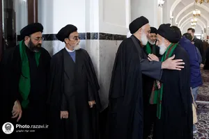مراسم ترحیم حجت الاسلام والمسلمین سید جعفر طباطبایی در حرم مطهر رضوی