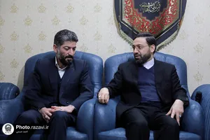 دیدار قائم&zwnj;مقام تولیت آستان قدس رضوی با خانواده دارای 8 فرزند