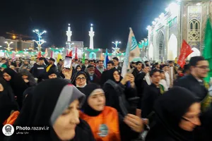 حال و هوای حرم مطهر رضوی در ایام میلاد امیرالمومنین علیه السلام