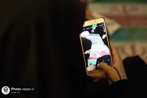 اعتکاف دختران نوجوان در حرم مطهر رضوی