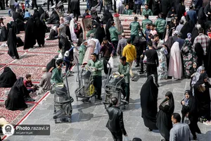 استقبال از بهار در حرم مطهر رضوی