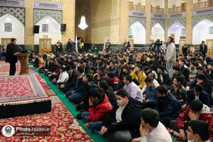 مراسم جشن تکلیف پسران در حرم مطهر رضوی