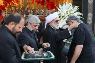 مراسم اذن عزای محرم در حرم مطهر رضوی
