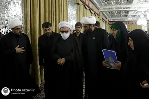 دیدار جمعی از موکبداران دهه آخر صفر با تولیت آستان قدس رضوی