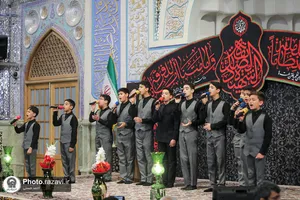 عزاداری شب شهادت حضرت زهرا سلام الله علیها در حرم مطهر رضوی