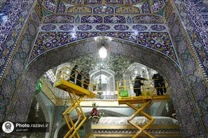 اصلاح نورپردازی روضه منور رضوی