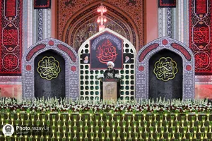 آئین خطبه&zwnj;خوانی شب شهادت امام حسین (ع) در حرم مطهر رضوی