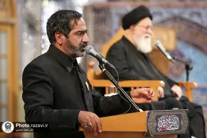 مقتل خوانی روز عاشورا در حرم مطهر رضوی