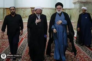 مراسم بزرگداشت چهلمین روز تدفین رهبر شهید انقلاب اسلامی در حرم مطهر رضوی