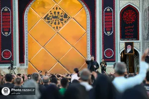 مراسم چهارپایه خوانی در حرم مطهر رضوی