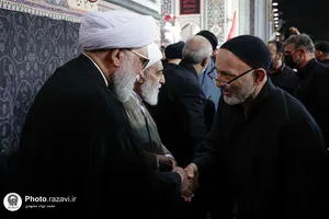 مراسم بزرگداشت چهلمین روز تدفین رهبر شهید انقلاب اسلامی در حرم مطهر رضوی