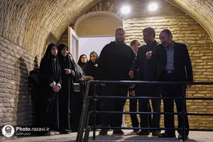 بازدید جمعی از دانشجویان دانشگاه پیام نور نیشابور از بخش&zwnj;های مختلف حرم امام رضا علیه&zwnj;السلام
